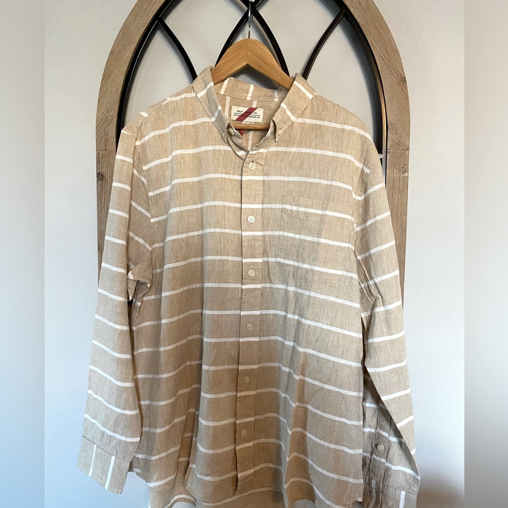 *NWT* $99 Men’s Best Made Co. brand 100% Linen Shirt-XL